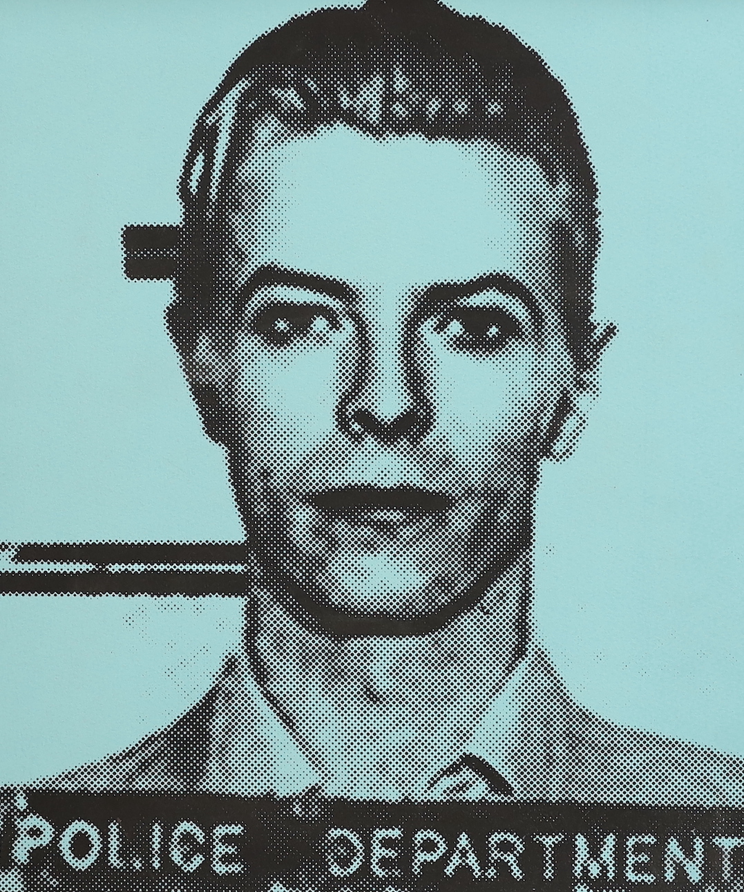 Marshall Davis (d.1999), Pop art colour original screen print, David Bowie, signed in pencil, 38 x 32cm